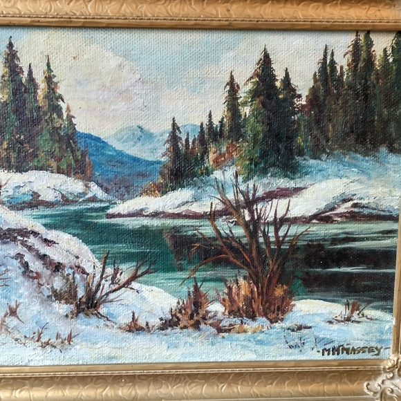 A pair of MH (Hart) Massey oil paintings - Picture 7 of 7